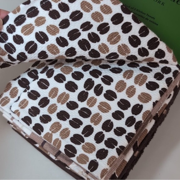 LAST SET!!! ♠️Kate Spade Kitchen Towels - Espresso - Picture 2 of 9